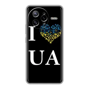 Силиконовый Чехол на Xiaomi POCO F7 Ultra (Я-Украина) (I Love UA)