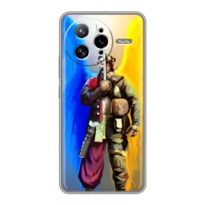Чехол с картинкой (Патриотический КОЗАК) на Xiaomi POCO F7 Ultra (Козак с крыльями)