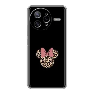 Чехол с леопардовым принтом на Xiaomi POCO F7 Ultra (Леопардовая Минни)