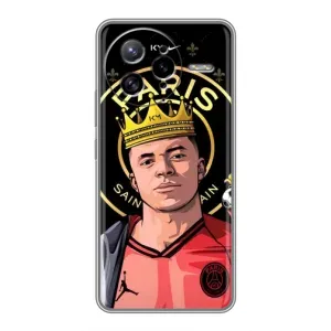 Чехол (TPU) с Футболистом на Xiaomi POCO F7 Ultra (Mbappe King)