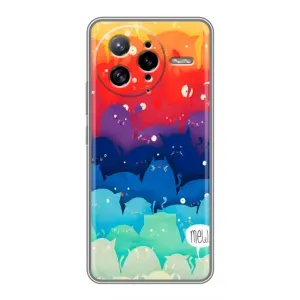 Силиконовый чехол с котиком для Xiaomi POCO F7 Ultra (Mew)