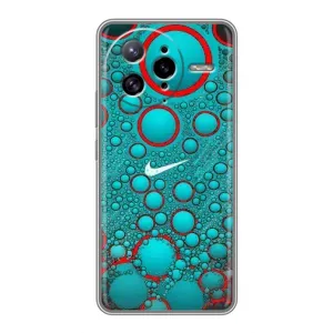 Силиконовый Чехол на Xiaomi POCO F7 Ultra с картинкой Nike (Найк зеленый)