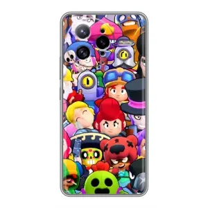 Силиконовый Чехол на Xiaomi POCO F7 Ultra с картинкой Brawl Stars (Персонажи)
