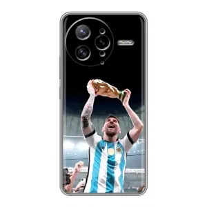 Чехлы Лео Месси Аргентина для Xiaomi POCO F7 Ultra (Счастливый Месси)