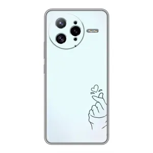 Чехлы (Знак сердечка) на Xiaomi POCO F7 Ultra (Сердце на голубом)