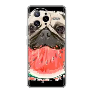 Чехол (ТПУ) Милые собачки для Xiaomi POCO F7 Ultra (Смешной Мопс)