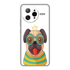 Бампер для Xiaomi POCO F7 Ultra с картинкой "Песики" (Собака Король)