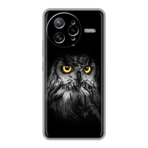 Чехлы с принтом СОВЫ для Xiaomi POCO F7 Ultra (Сова на чёрном)