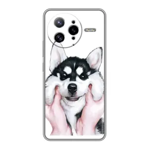 Бампер для Xiaomi POCO F7 Ultra с картинкой "Песики" (Собака Хаски)