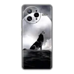 Чехол с Волком на Xiaomi POCO F7 Ultra (Волк и луна)