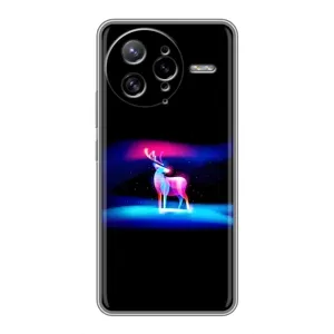 Силиконовый бампер с картинкой животных для Xiaomi POCO F7 Ultra (Яркий олень)