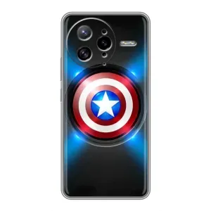 Чехол с Щитом Капитана Америки на Xiaomi POCO F7 Ultra (Яркий Щит Капитана)