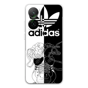 Чохол с стилі "Адідас" для Поко Ф7 (Adidas шнурки)