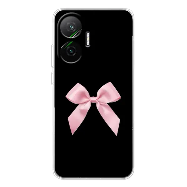 Чехол с рисунком «Бант на черном» для Xiaomi POCO F7 Чехол с рисунком «Бант на черном» для Xiaomi POCO F7