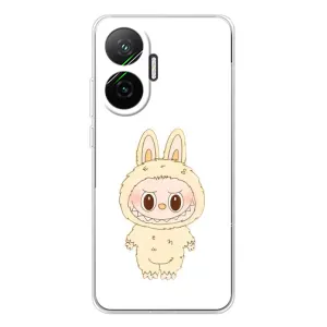 Чехол с принтом Лабубу для Xiaomi POCO F7 (Бежевый Лабубу)