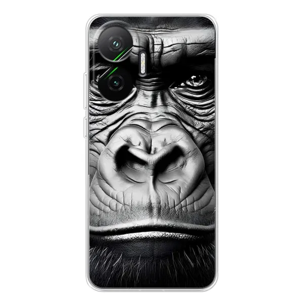 Чехол с рисунком «Черная обезьяна» для Xiaomi POCO F7 Чехол с рисунком «Черная обезьяна» для Xiaomi POCO F7