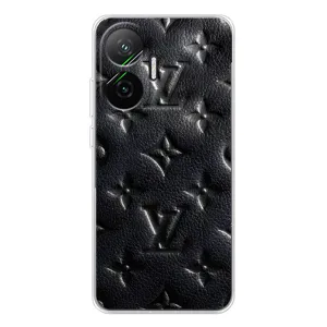 Текстурний Чохол Louis Vuitton для Поко Ф7 (Чорний ЛВ)