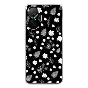 Чохли з тематикою "КВІТИ" на Xiaomi POCO F7 (цвітіння на чорному)