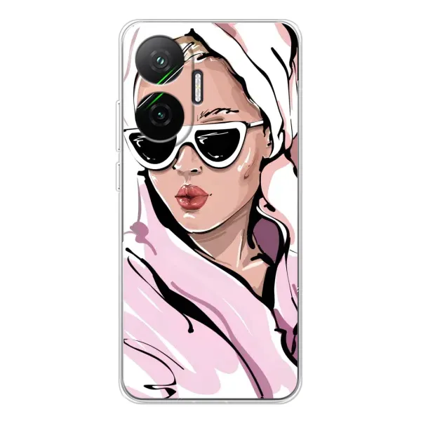Чехол с рисунком «Девушка в халате» для Xiaomi POCO F7 Чехол с рисунком «Девушка в халате» для Xiaomi POCO F7