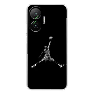 Силіконовый Чохол Nike Air Jordan на Поко Ф7 (Джордан)