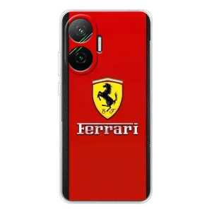 Силіконовий бампер з картинкою машини на Xiaomi POCO F7 (Ferrari Logo)