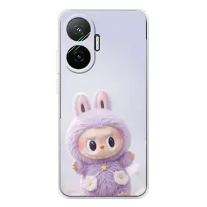 Чехол с принтом Лабубу для Xiaomi POCO F7 (Фиолетовый Лабубу)