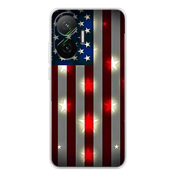 Чехол с рисунком «Флаг США 2» для Xiaomi POCO F7 Чехол с рисунком «Флаг США 2» для Xiaomi POCO F7
