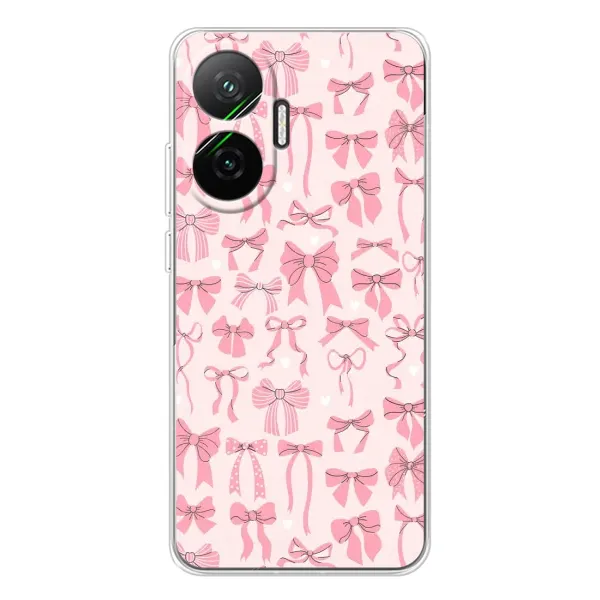 Чехол с рисунком «Фон бантики» для Xiaomi POCO F7 Чехол с рисунком «Фон бантики» для Xiaomi POCO F7