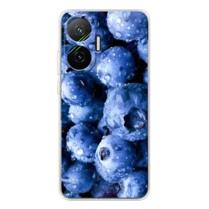 Чехол с изображением вкусной еды для Xiaomi POCO F7 (Голубика)