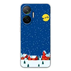Силіконовий бампер на різдво для Xiaomi POCO F7 (Місто в снігу)