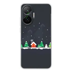 Силіконовий бампер на різдво для Xiaomi POCO F7 (Місто зимове)
