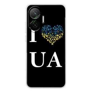 Силиконовый Чехол на Xiaomi POCO F7 (Я-Украина) (I Love UA)