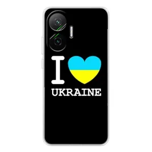 Чехол с Украинской символикой на Поко Ф7 (I Love Ukraine)