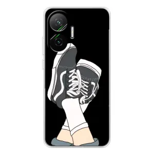 Чехол с Прикольным принтом на Xiaomi POCO F7 (Кеды)