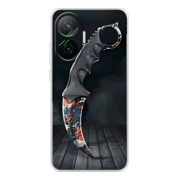 Чехол с рисунком «Кинжал КС ГО» для Xiaomi POCO F7 Чехол с рисунком «Кинжал КС ГО» для Xiaomi POCO F7