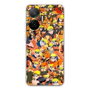 Чохли з принтом НАРУТО на Xiaomi POCO F7 (Коллаж Наруто)