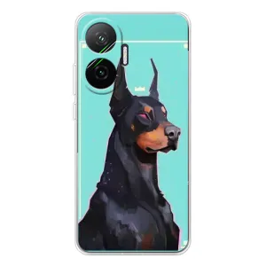 Чехол ДОБЕРМАН для Xiaomi POCO F7 (Король доберман)