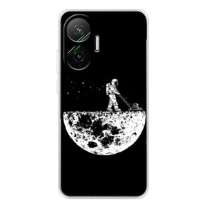 Силіконовый Чохол з принтом "Космонавти" на Xiaomi POCO F7 (Космонавт)