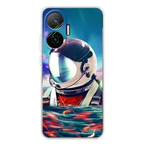 Силіконовый Чохол з принтом "Космонавти" на Xiaomi POCO F7 (Космонавт у воді)