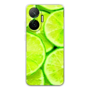 Чехол с изображением вкусной еды для Xiaomi POCO F7 (Лайм)