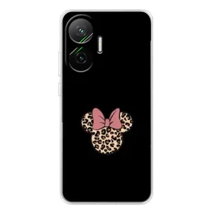 Чехол с леопардовым принтом на Xiaomi POCO F7 (Леопардовая Минни)
