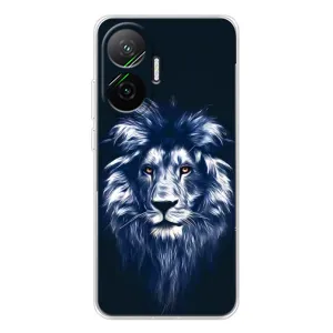 Чохол з картинкою на Xiaomi POCO F7 (Лев – синій)