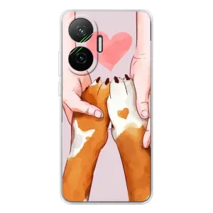 Чехол (ТПУ) Милые собачки для Xiaomi POCO F7 (Любовь к собакам)