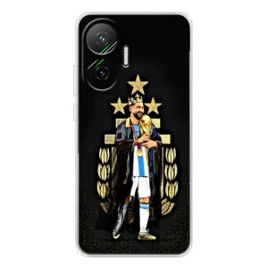 Чехлы Лео Месси Аргентина для Xiaomi POCO F7 (Месси король)
