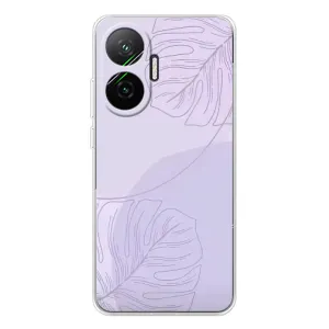 Чохол квітковий дизайн для Xiaomi POCO F7 (Монстера фіолетова)