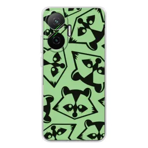 Силіконовий Чохол з Энотами на Xiaomi POCO F7 (Мордочки Єнота)