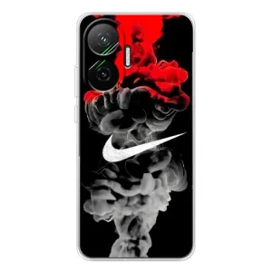 Силіконовый Чохол на Xiaomi POCO F7 з картинкою НАЙК (Nike дим)