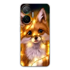 Чохол з Лисичкою для Xiaomi POCO F7 (Новорічне лисеня)