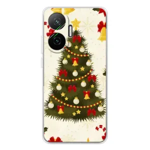Чохол новорічна ялинка на Xiaomi POCO F7 (Новорічний принт)
