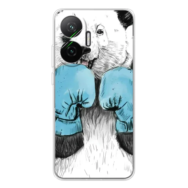 Чехол с рисунком «Панда боксер» для Xiaomi POCO F7 Чехол с рисунком «Панда боксер» для Xiaomi POCO F7